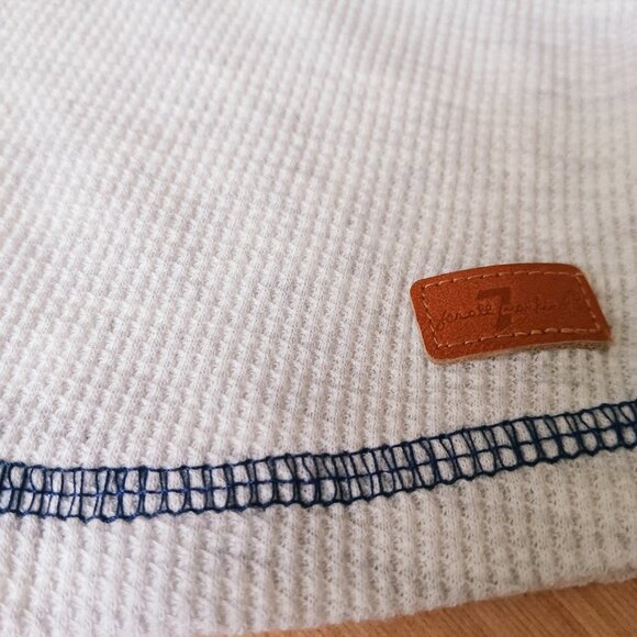 7 For All Mankind Baby Henley Waffle Long Sleeve Size 12m - Picture 4 of 4